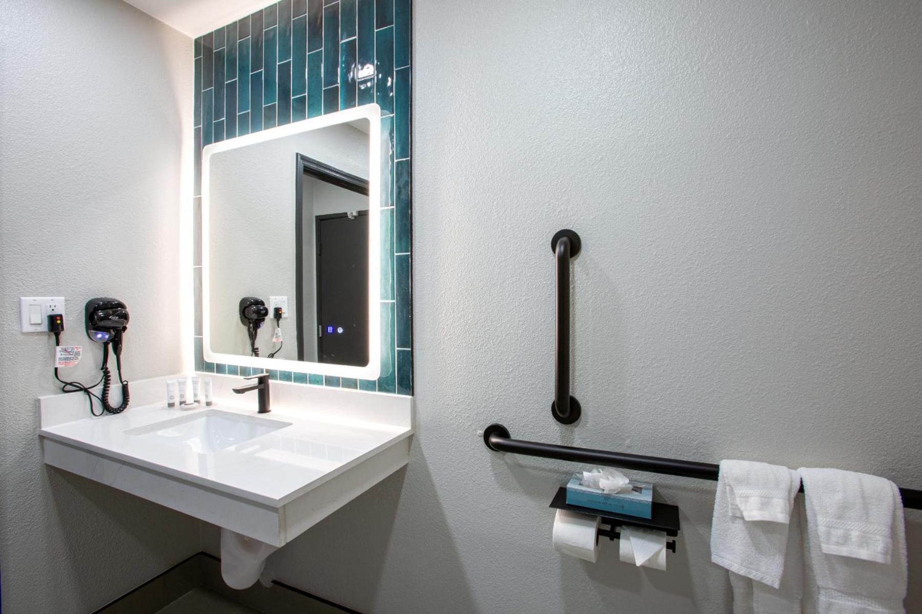 King Room Mobility or Hearing Access Roll Shower Non-Smoking